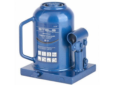 Домкрат гидравлический бутылочный телескопический, 8 т, h подъема 170–430 мм// STELS от STELS Домкрат гидравлический бутылочный телескопический, 8 т, h подъема 170–430 мм// STELS
