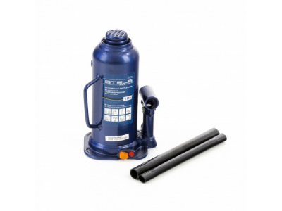 Домкрат гидравлический бутылочный, 12 т, h подъема 227-457 мм Stels