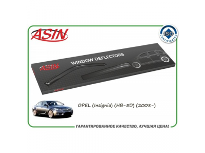Дефлекторы окон (к-т 4шт.) (OPEL Insignia HB 2008-)/ASIN.DK2441 ASIN
