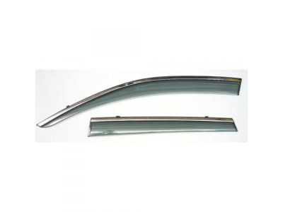 Ветровики Artway Audi Q3 13- с металл. хром-молдингом от ARTWAY Ветровики Artway Audi Q3 13- с металл. хром-молдингом