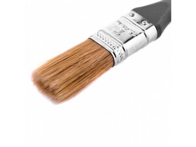 Кисть плоская "Евро" 1, натуральная щетина, пластмассовая ручка Mtx