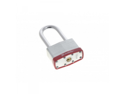 Замок навесной, 65 мм, удлиненная дужка Matrix