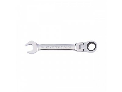 Ключ трещоточный комбинированный с шарниром 8 мм, KING TONY