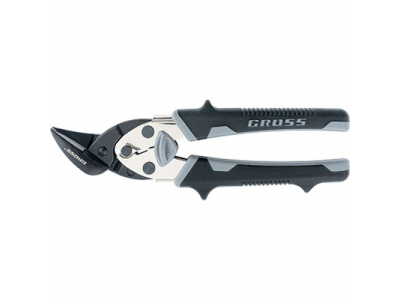 Ножницы по металлу"PIRANHA"МИНИ 185мм,прямой и левый рез,сталь-СrM,двухкомпонентные рукоятки//GROSS от GROSS Ножницы по металлу"PIRANHA"МИНИ 185мм,прямой и левый рез,сталь-СrM,двухкомпонентные рукоятки//GROSS