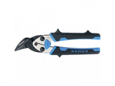 Ножницы по металлу"PIRANHA"МИНИ 185мм,прямой и правый рез,сталь-СrM,двухкомпонентные рукоятки//GROSS от GROSS Ножницы по металлу"PIRANHA"МИНИ 185мм,прямой и правый рез,сталь-СrM,двухкомпонентные рукоятки//GROSS