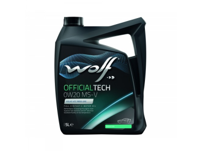Моторное масло WOLF OFFICIALTECH 0W20 MS-V 5L