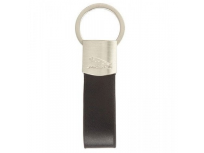 Брелок Jaguar Leather Loop Keyring Black, артикул JKRALLK