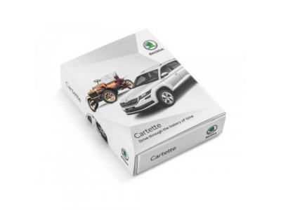 Набор карточек с автомобилями Skoda Models Card Set, Quartette от VAG Набор карточек с автомобилями Skoda Models Card Set, Quartette