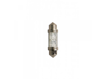 Светодиодная лампа C10W (SV8,5) 11x31 white 2 LEDs