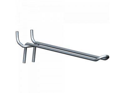 Упаковка двойных крючков для перфорированной панели (L-200мм), 25 штук.